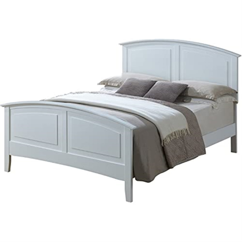 Chene Low Profile Bed, White, King