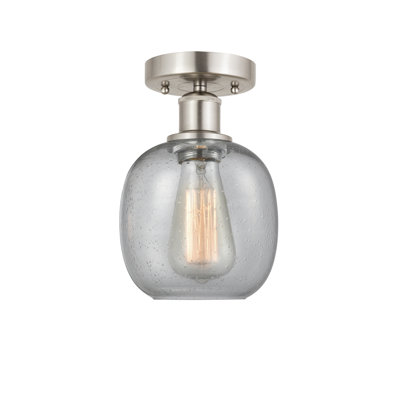 Carlucci Glass Semi Flush Mount