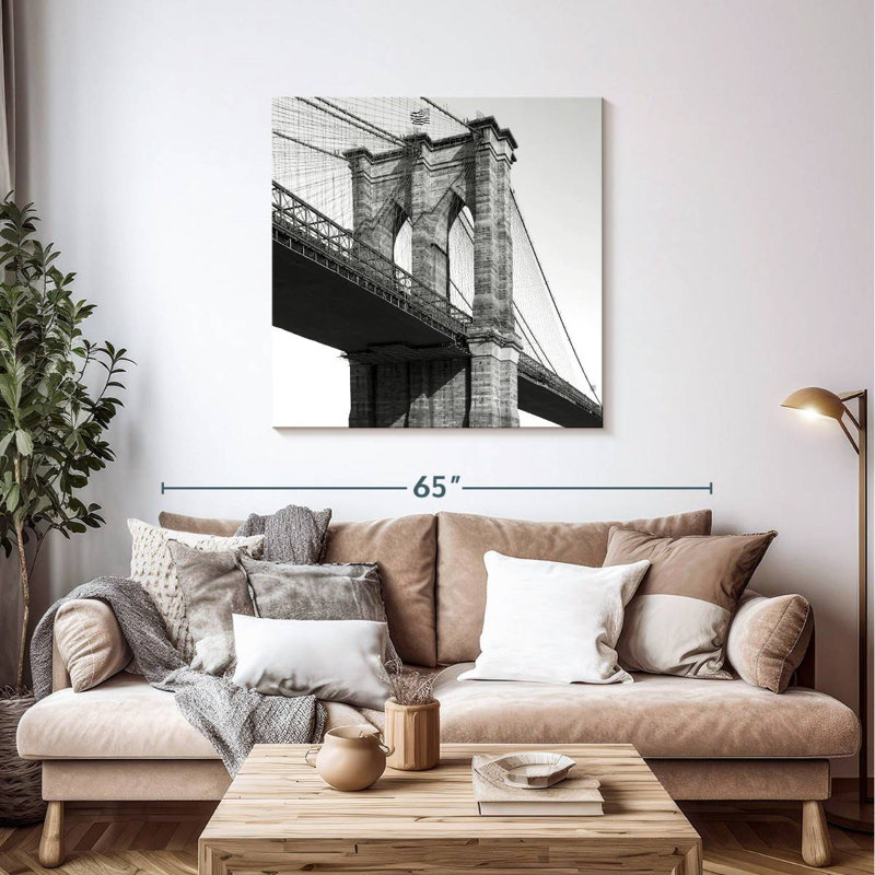 Lilie BW Brooklyn Bridge, H 39 po x l 39 po