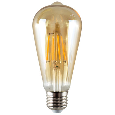 Gerber 4W Amber LED Vintage Filament Light Bulb