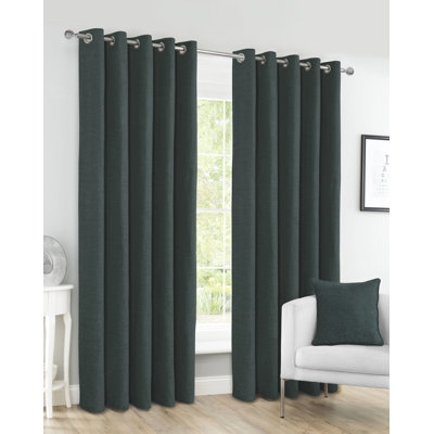 Krishaan Eyelet Blackout Thermal Curtains Pair