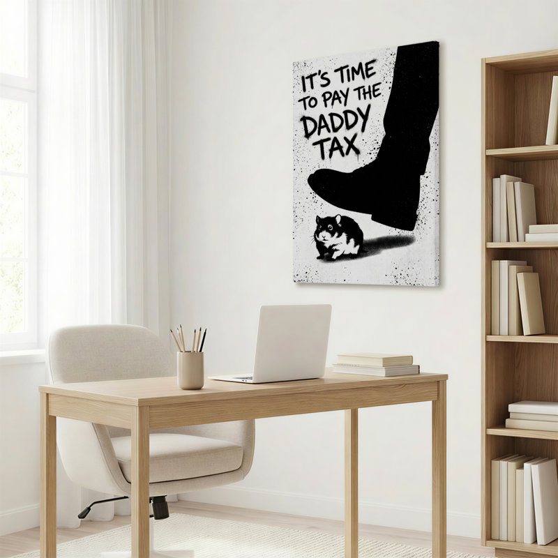 Ensemble de 1 tableau sur toile « Impôt sur le papa », 3248