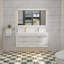 Meuble-lavabo flottant 48 po à double cuve 48 po-91598827