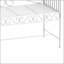 Banc de jardin en métal de 43 pouces Outsunny