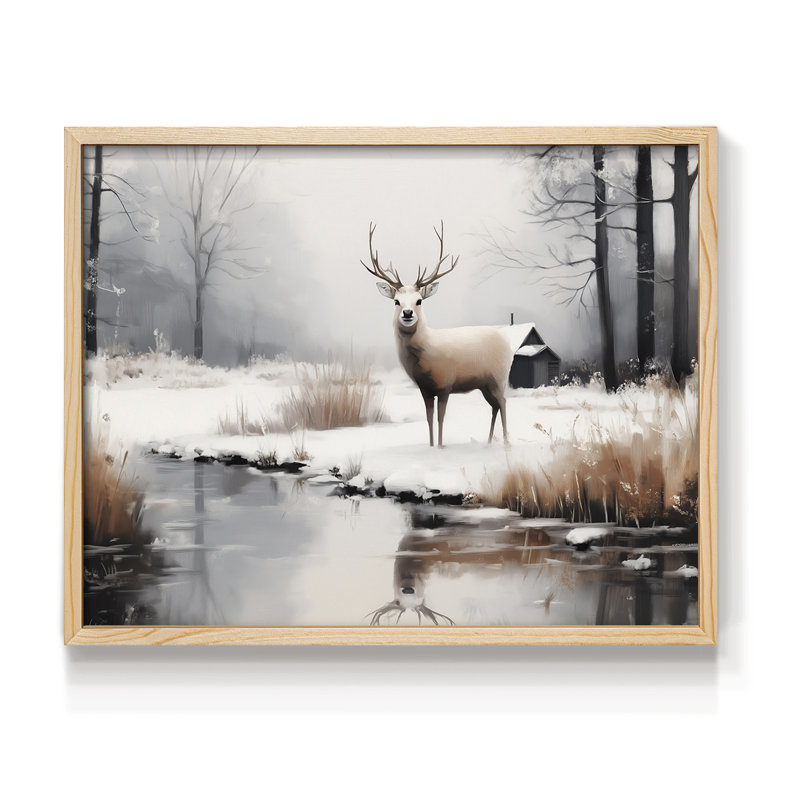 Art de Noël - DCCCLIX - Reproduction encadrée - Restickable, Naturel, H 11 po x l 14 po