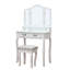Ensemble coiffeuse et tabouret Pepperell