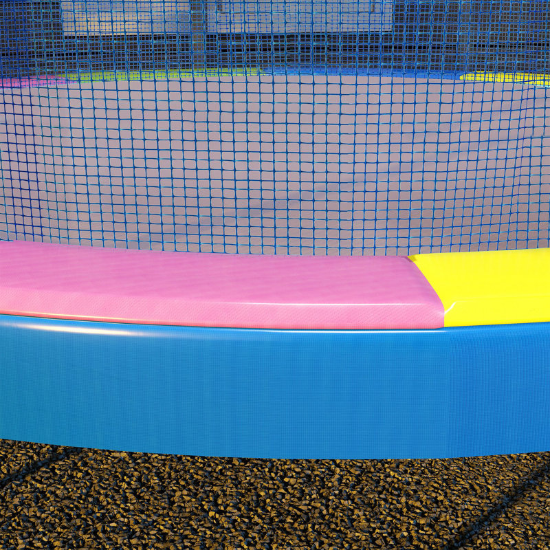 14 FT Plastic Spring Cover Pad Multicolor