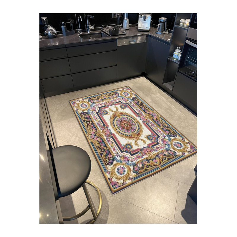 Tapis décoratif lavable à motif de losanges traditionnel, Tapis de couloir 3 pi 3 po x 9 pi 10 po