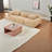 Ultra-soft Modular Sectionals With Ottoman, Plush Fabric Design, Home Theater Light Khaki