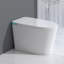 Toilette moderne et intelligente avec siège de bidet intégré, siège d'auto ouverture / fermeture de toilette intelligent, capteur de pied, affichage à DEL, veilleuse, eau chaude et sécheuse