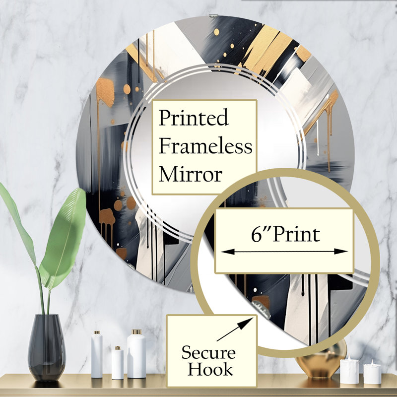 Miroir mural, 32 po x 32 po