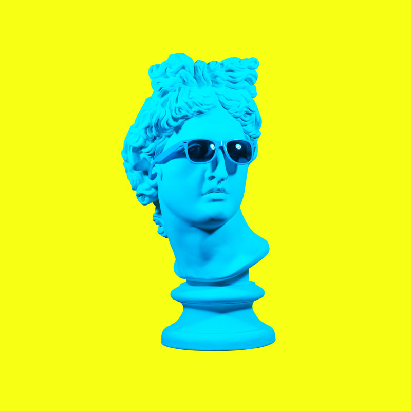 David's Head - Wrapped Canvas Print, 30cm H x 30cm W x 3.8cm D
