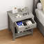 56cm W Manufactured Wood Bedside Table