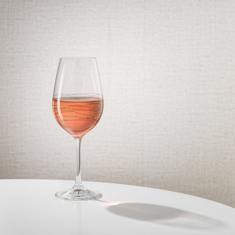 JoyJolt Golden Royale Red Wine Glasses, 2, 17 oz.