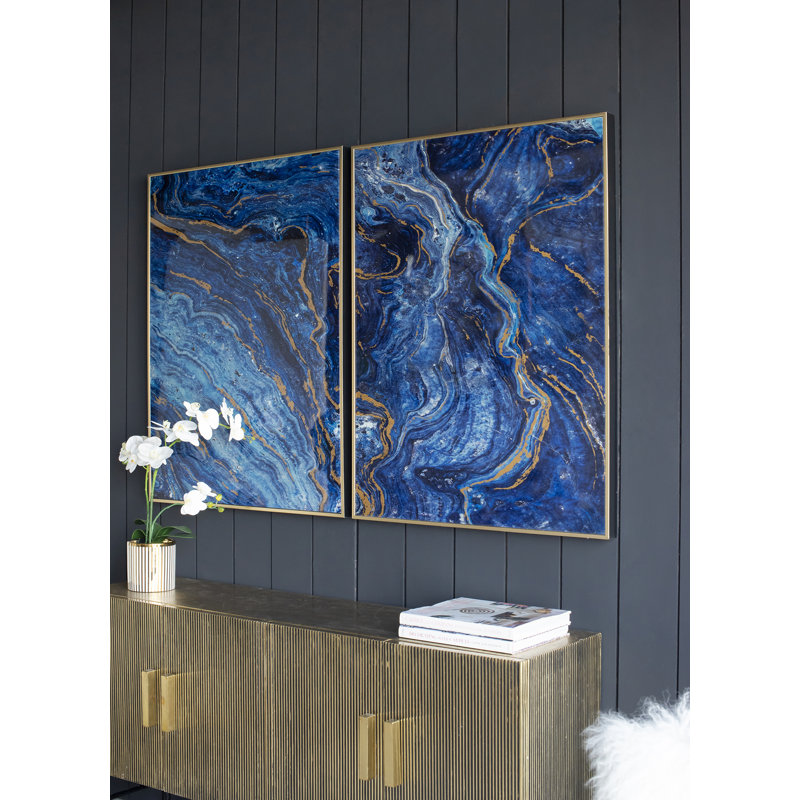 " Marbled " 2 - Pieces