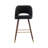 Loganville Velvet Upholstered Bar Stool with Rubberwood Legs-1834192562
