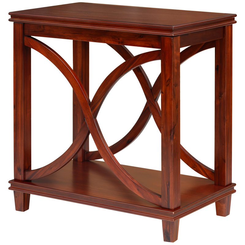 Solid Wood Rectangle Decorative Console Table, Table With X-design Design