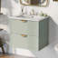 Meuble-lavabo mural moderne avec 2 tiroirs pour petites salles de bain, cabine de salle de bain, armoire d'appoint avec rangement