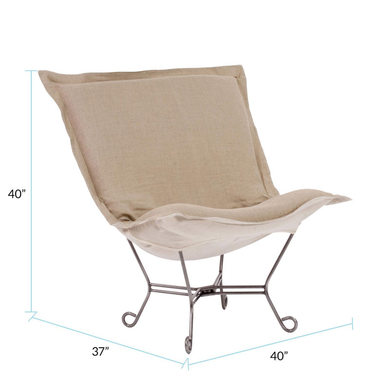 Babcock Upholstered Accent Chair, Prairie Linen Natural and Natural