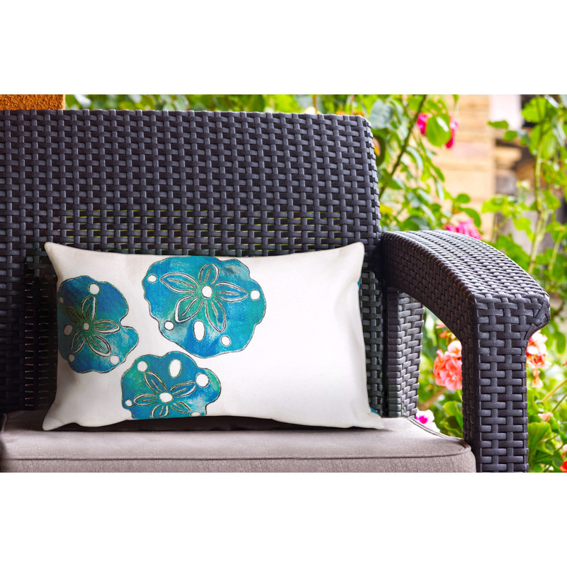 Outdoor Throw Pillow, Blue