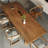 Brown Rectangular Solid Wood Dining Table-2119976078