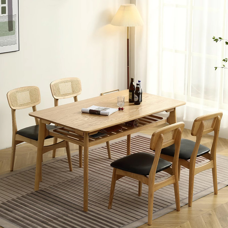Table de salle à manger Minimalist Nordic, H 29,53 po x L 47,24 po x l 27,56 po, Jaune