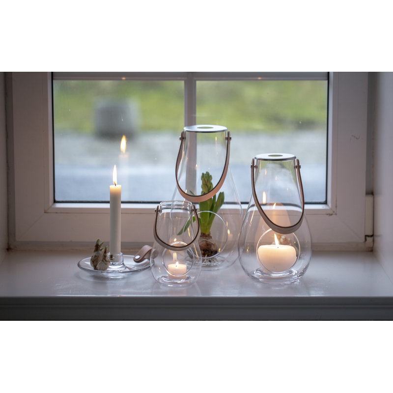 Lantern, 11.4" H x 6.7" W x 6.7" D, Clear