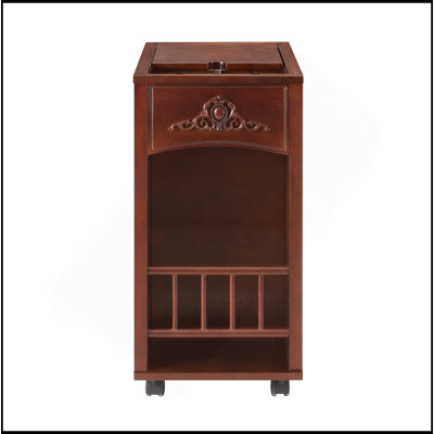 Powered Traditional End Table With Charging Station, Narrow Side Table With USB Ports And Outlets, Nightstand With Storage, Bedside Tables With Wheels For Living Room, Bedroom,Red Walnut
