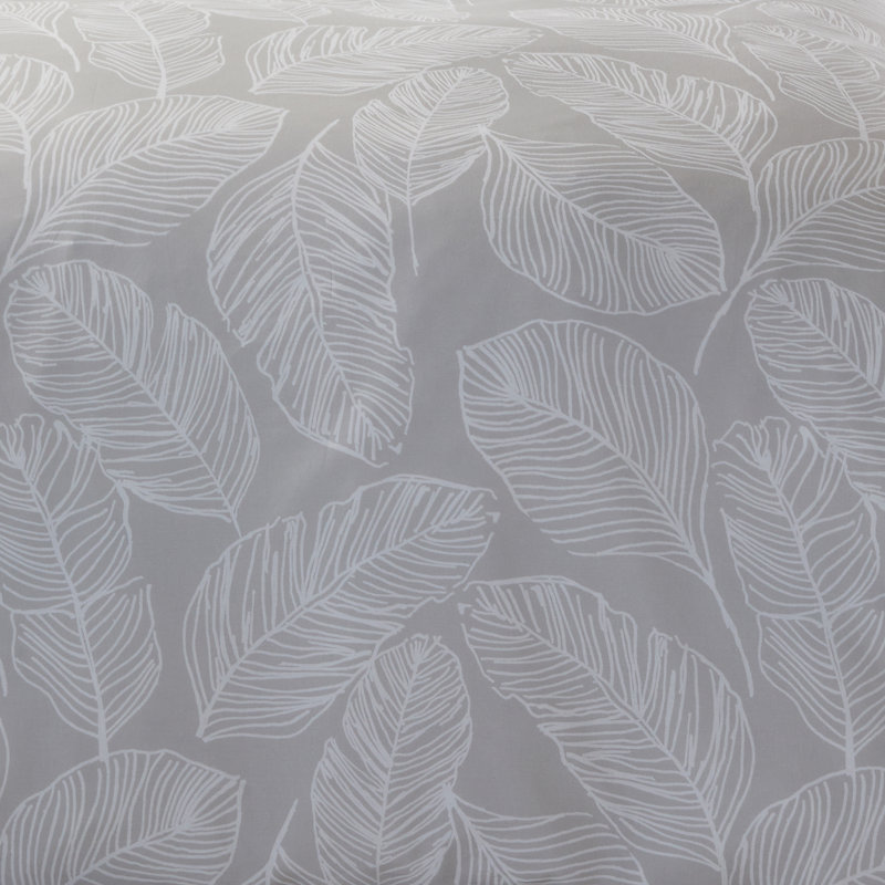 Matteo Cotton Blend Reversible Duvet Cover Set, Single - 1 Standard Pillowcase, Natural