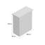 3.5 Ft. W x 2 Ft. D Overlap Pent Wooden Tool Shed-442387899