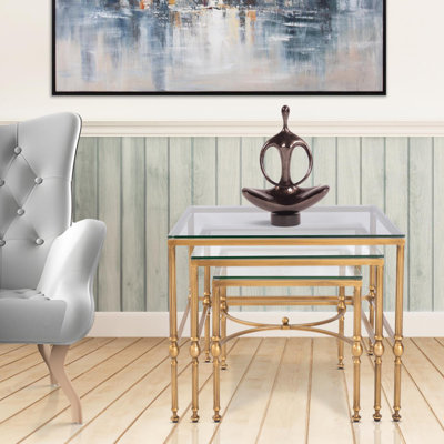 Bonnifait Antique Gold Nesting Tables
