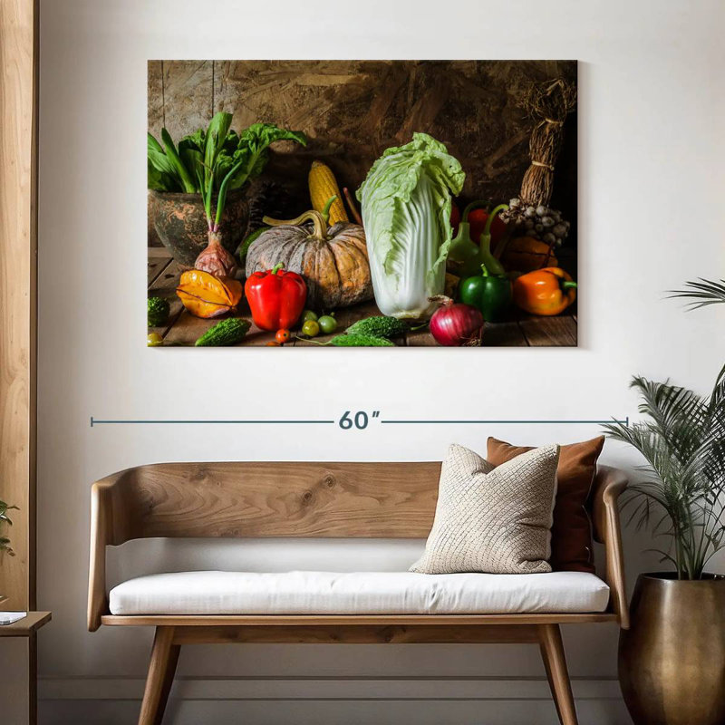 Yarlin Vegetables, 32" H x 48" W