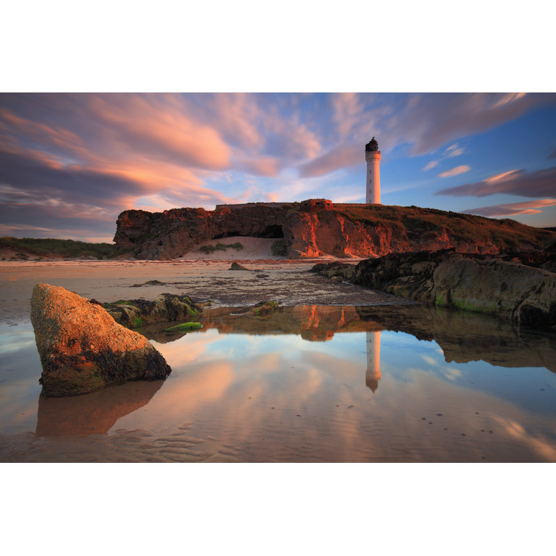 Amazing Sunset Over The Lossiemouth Lighthouse by Inaki_B - No Frame Print, 51cm H x 76cm W x 3.8cm D