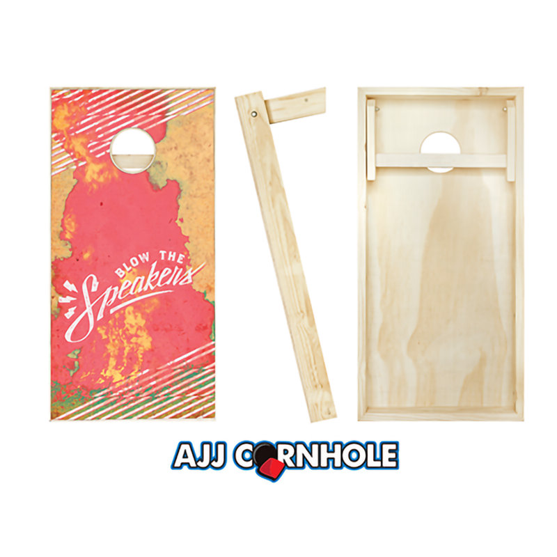 Ensemble de cornhole en coton avec sacs, Rouge / Bleu marine