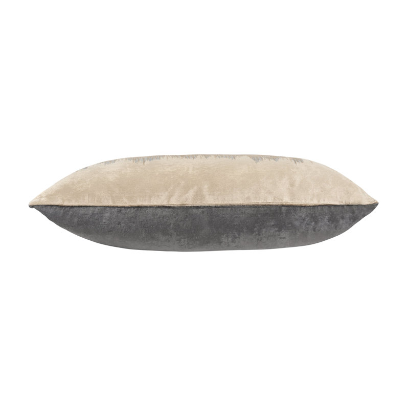 Coussin décoratif en velours brodé Cloudam Design Cloudira Design 22 "x 22" Cloud9, gris