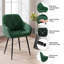 Bharmal 50.5cm H Velvet Upholstered Armchair