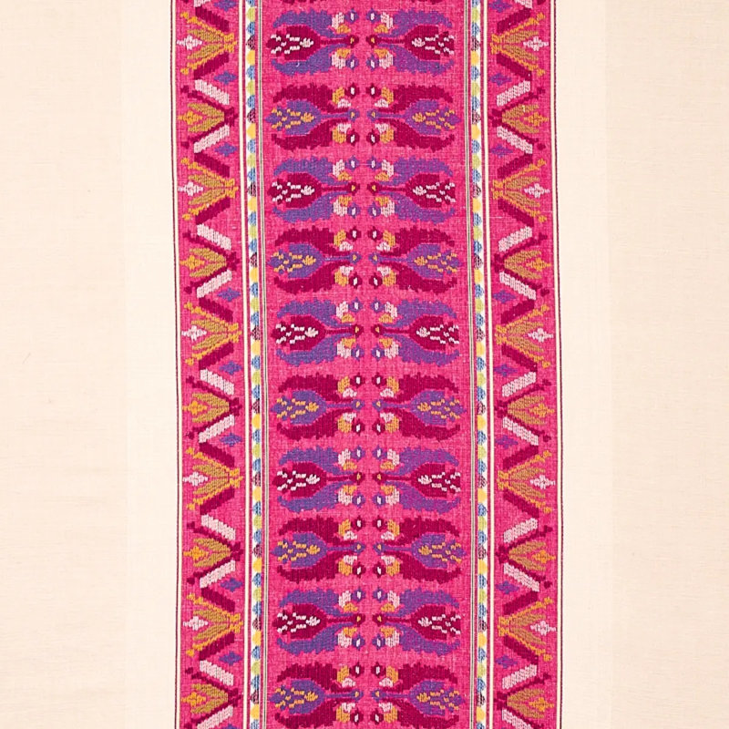 Sandor Stripe Embroidery Fabric, Magenta
