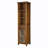Yarissa Freestanding Multifunctional Linen Accent Storage Cabinet with Glass Doors and Adjustable Shelf