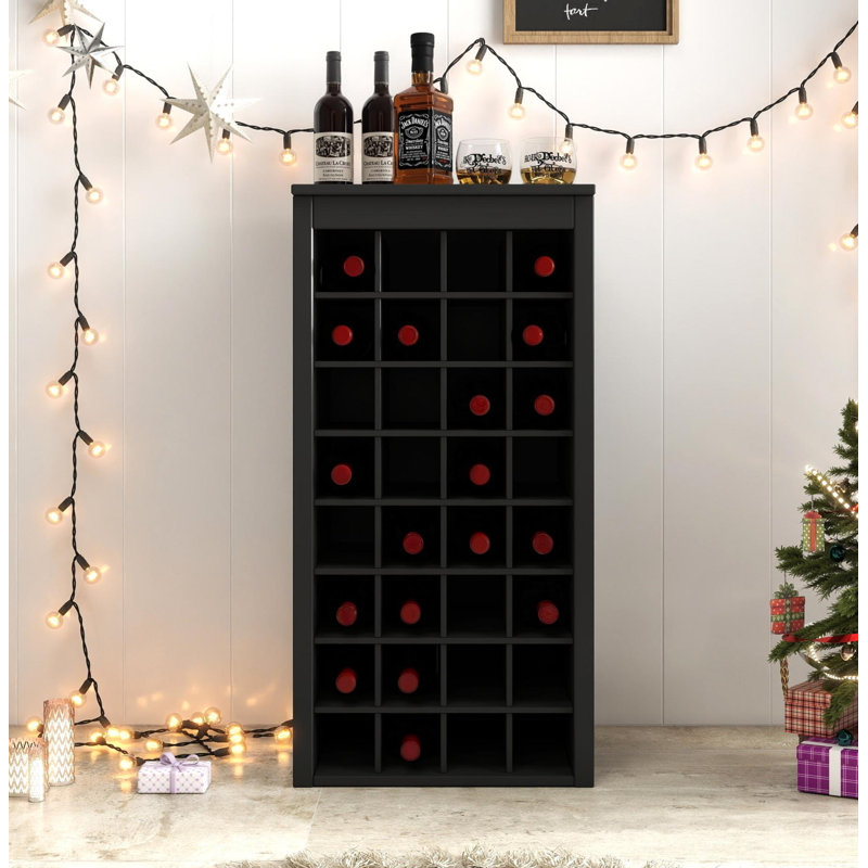 Armoire de bar à vin modulaire de couleur noire 32