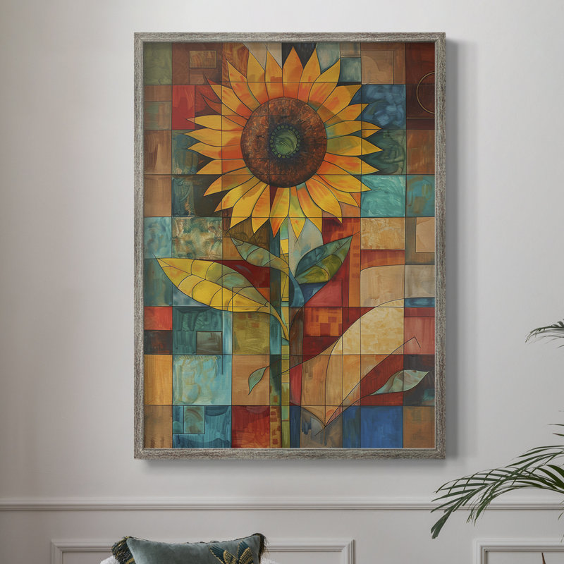 Impression encadrée FLORAL Series CDLxxix - bois massif, H 11 po x l 9 po
