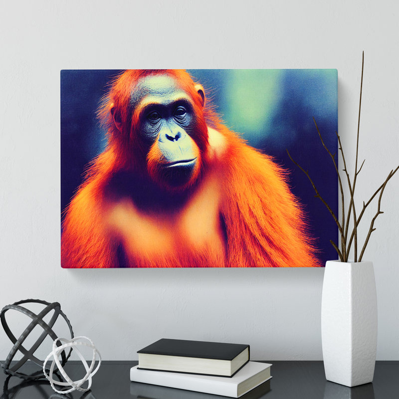 Orangutan Portrait Vol.2 - Wrapped Canvas, 40cm H x 60cm W x 3cm D