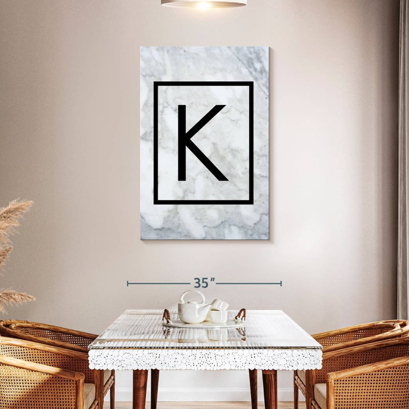 Letter K, 45" H x 30" W