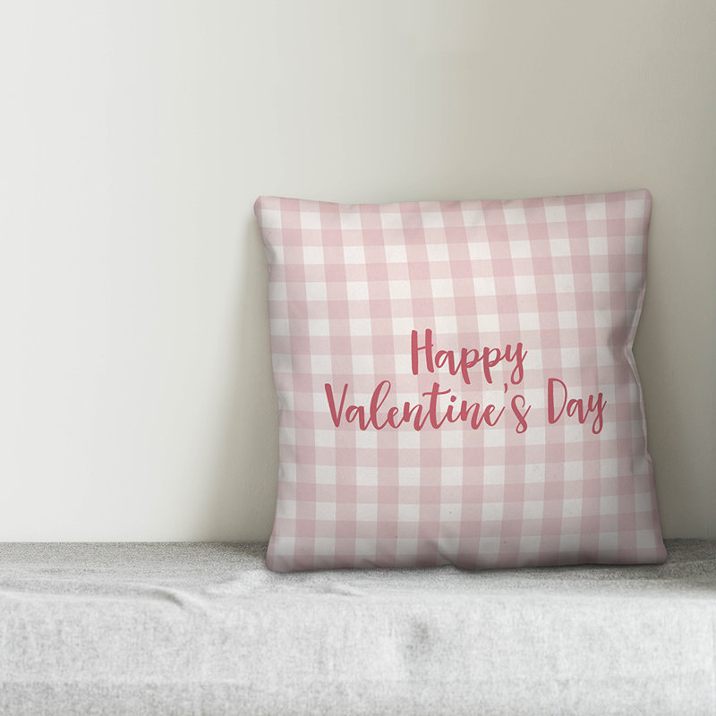  Coussin Happy Happy's Day, Coussin décoratif, Rose