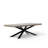 Rectangular Concrete Top with Steel Base Dining Table