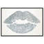 «Fashion and Glam Solid Kiss Silver Lips», impression sur toile-67049467-20689941