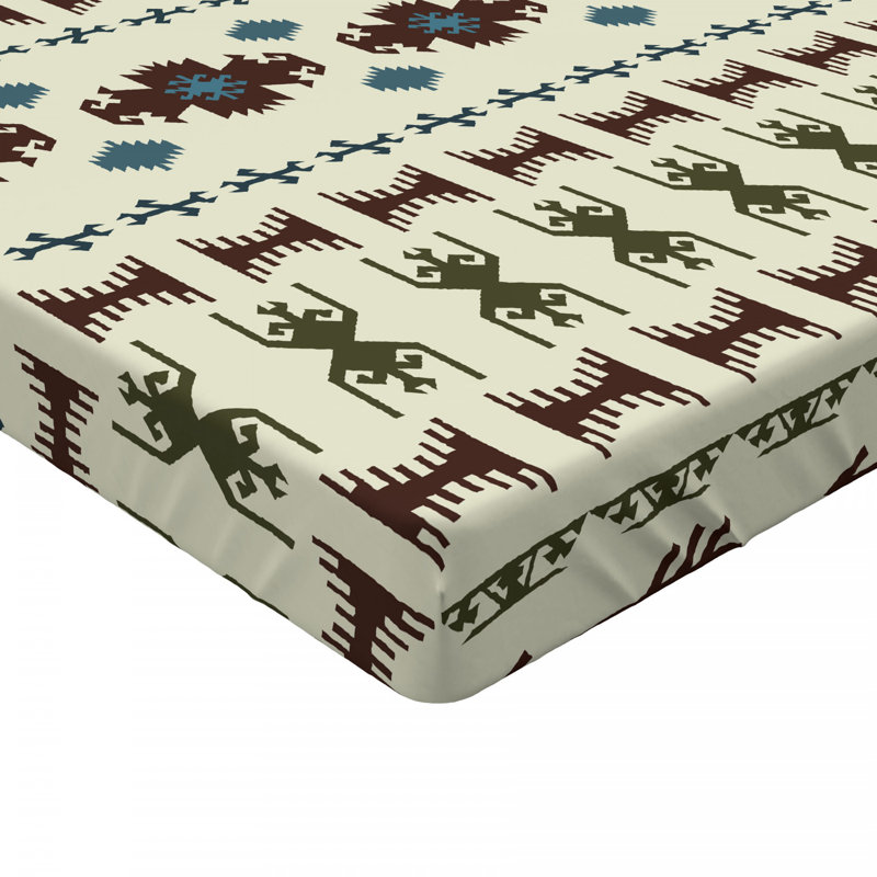 Tribal Microfiber Fitted Sheet, Full Fitted Sheet