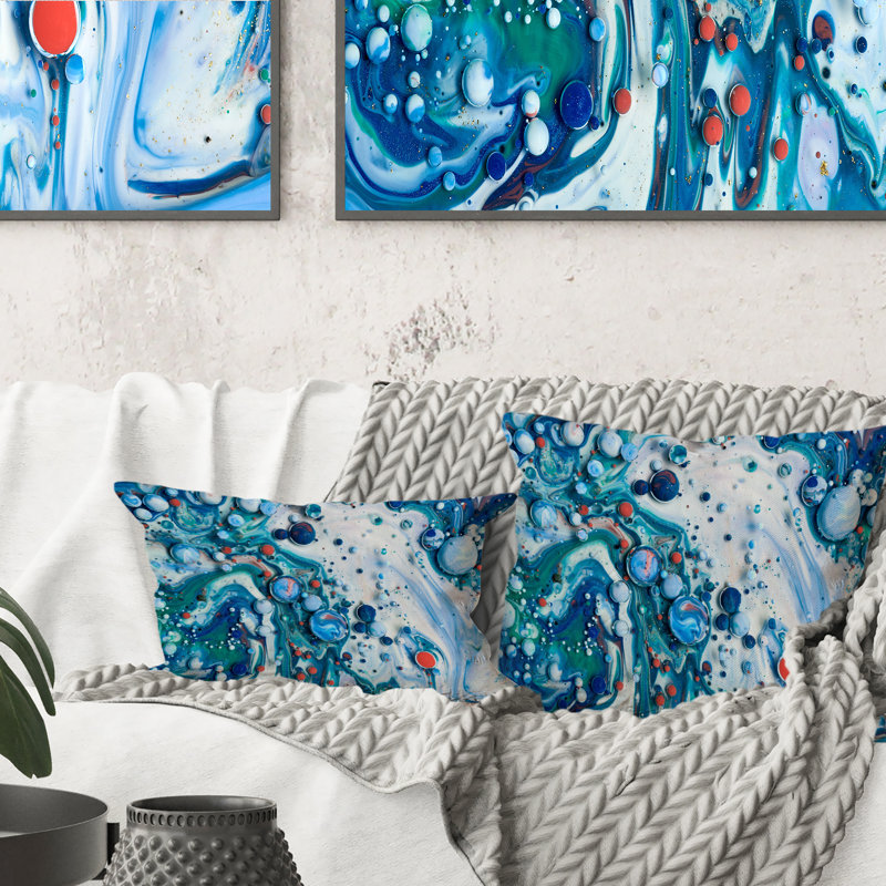 Coussin Blue Luxury, 16 po x 16 po