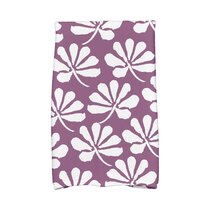 Cozywisper Purple Floral Hand Towels Set of 2 Modern Flower Soft