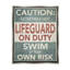 «Funny Swim At propre risque» par Graffitee Studios sur toile-1524402193-1524402192