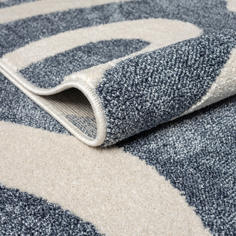 Tapis bleu Abani Huertas WAV100A, Rectangulaire 2 pi x 3 pi